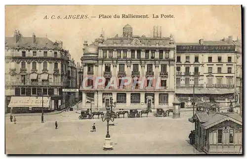 Cartes postales Angers Place Du Ralliement La Poste