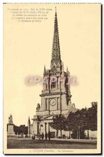 Cartes postales Lucon La cathedrale