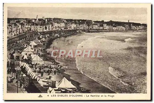 Ansichtskarte AK Les Sables D&#39Olonne Le Remblal et la Plage