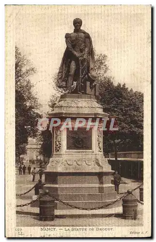 Cartes postales Nancy La statue De Drouot