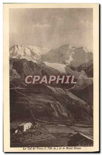 Cartes postales Mont Blanc Le col de Voza