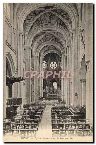 Ansichtskarte AK Poissy Eglise Notre Dame la Grande