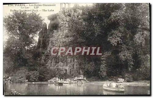 Ansichtskarte AK Paris Les Buttes Chaumont Le lac