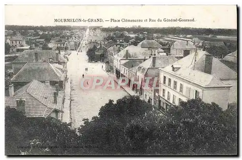 Ansichtskarte AK Mourmelon le Grand Place Clemenceau et Rue du General Gouraud