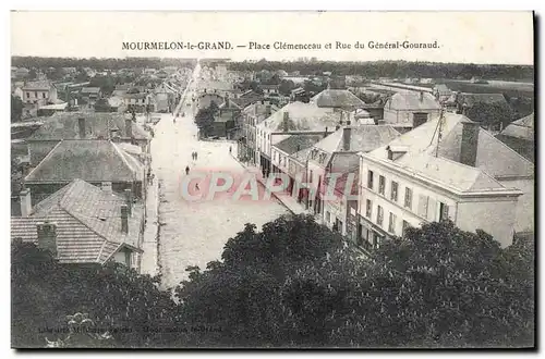 Cartes postales Mourmelon le Grand Place Clemenceau et Rue du General Gouraud