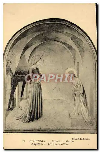 Cartes postales Florence Musee Marco angelico L&#39annonciation
