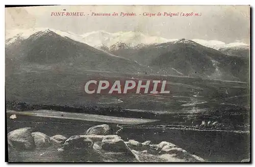 Cartes postales Font Romeu Panorama des Pyrenees Cirque de Puignol