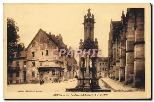 Cartes postales Autun Le Fontaine St Lazare