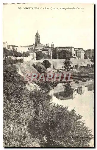 Cartes postales Montauban Les Quais Vue Prise du Cours