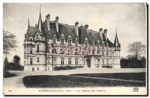 Cartes postales Mortefontaine Le Chateau de Valliere