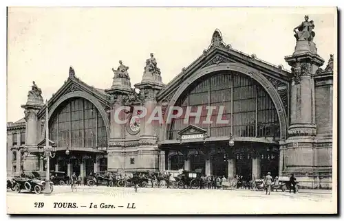 Cartes postales Tours La Gare