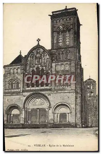 Cartes postales Vezelay Eglise De La Madeleine