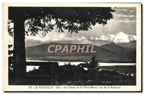 Cartes postales La Faucille Gex Le Leman et le Mont Blanc