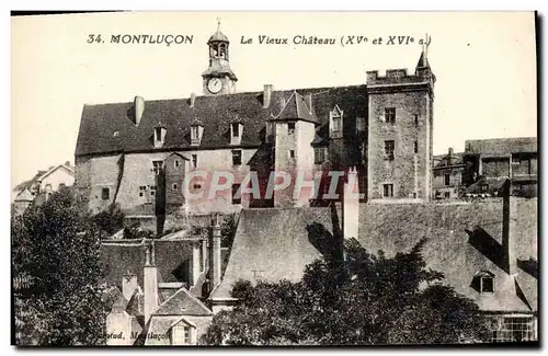 Ansichtskarte AK Montlucon Le Vieux Chateau