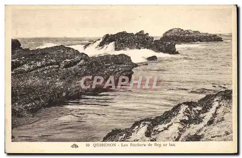 Cartes postales Quiberon Les Rochers de Beg er lan