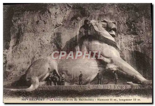Cartes postales Belfort Le Lion