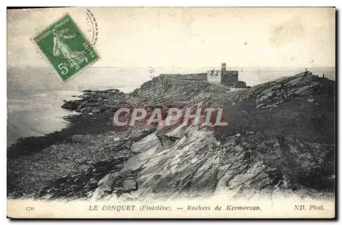 Cartes postales Le Conquet Rochers de Kermorvam