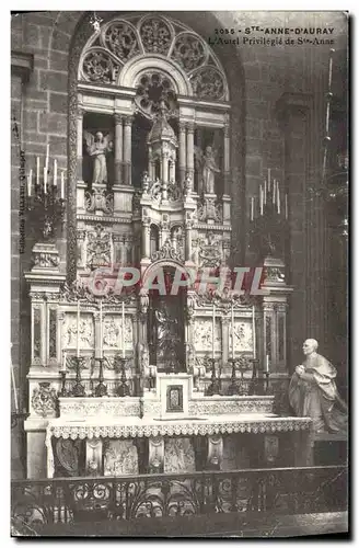 Cartes postales Sainte Anne d'Auray l'autel privilegie de Ste Anne