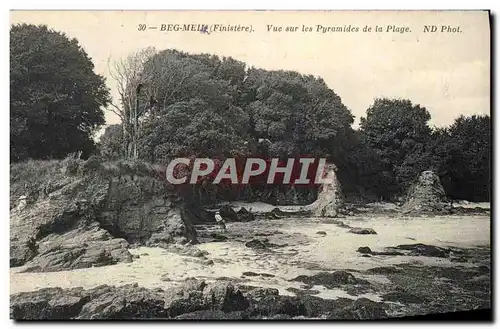 Cartes postales Beg Meill Vue Sur les Pyramides de la Plage