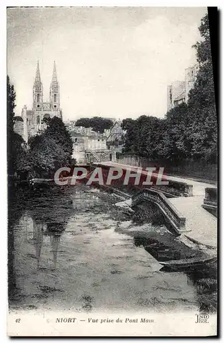 Ansichtskarte AK Niort Vue Prise du Pont Main