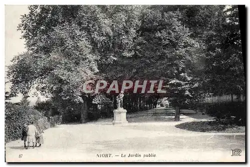 Ansichtskarte AK Niort Le Jardin Public