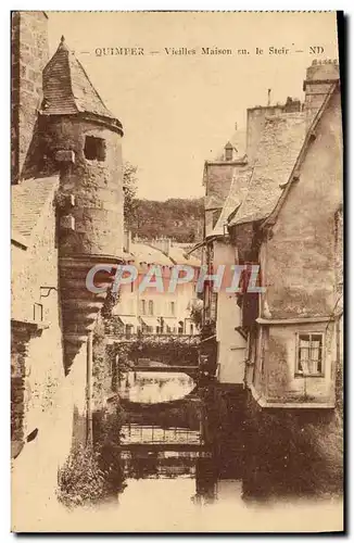 Ansichtskarte AK Quimper Vieilles Maisons sur le Steir