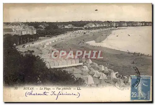 Ansichtskarte AK Royan La Plage Vue Generale