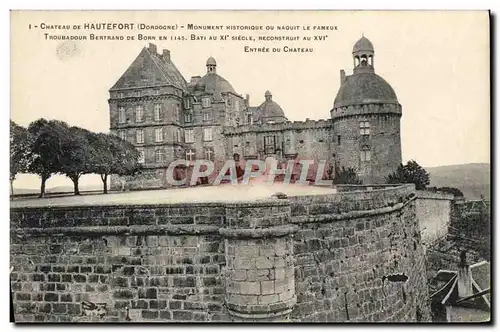 Cartes postales Chateau De Hautefort Monument ou naquit le troubadour Bertrrand de Born