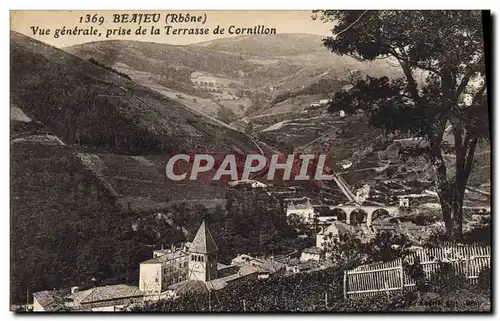 Ansichtskarte AK Beajeu Vue Generale Prise de la Terrasse de Cornillon