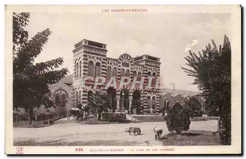 Cartes postales Salies De Bearn Le Parc et les thermes