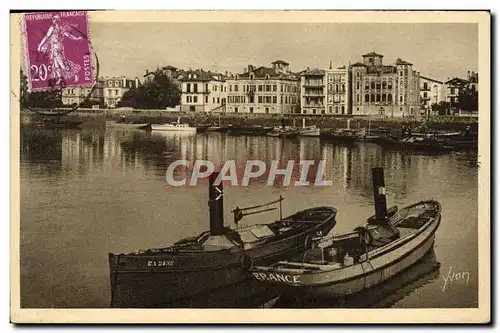 Cartes postales St Jean de Luz Le Port et Quai de L&#39Infante Bateaux