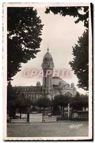 Moderne Karte Limoges La Gare des Benedictins vue des jardins