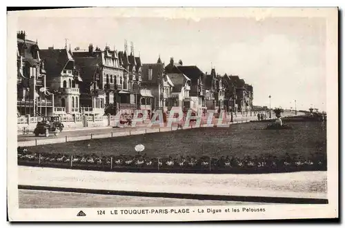 Cartes postales Le Touquet Paris Plage La Digue et les Pelouses