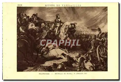 Ansichtskarte AK Musee De Versailles Philippoteaux Bataille de Rivoli Napoleon 1er