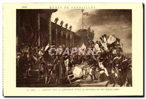 Cartes postales Musee De Versailles David Serment dait a l&#39empereur apres la distribution des Aigles Napoleon