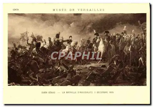 Ansichtskarte AK Musee De Versailles Baron Gerard La bataille d&#39Austerlitz Napoleon 1er