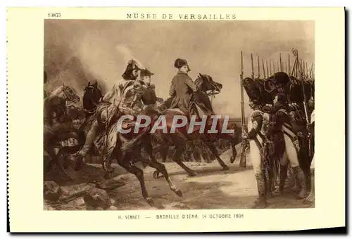 Ansichtskarte AK Musee De Versailles Vernet Bataille d&#39Iena Napoleon 1er