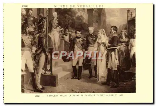 Ansichtskarte AK Musee De Versailles Napoleon recoit la reine de Prusse a Tilsitt Napoleon 1er