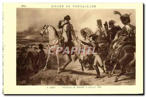 Cartes postales Musee De Versailles Vernet Bataille de Wagram Napoleon 1er