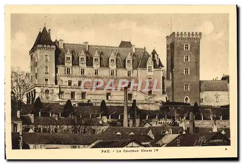 Cartes postales Pau Le Chateau Henri IV