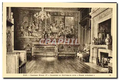 Cartes postales Pau Chateau Henri IV Chambre du souverain dite Henri d&#39Albret