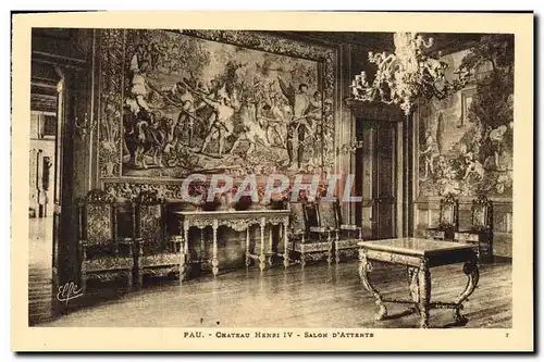 Cartes postales Pau Chateau Henri IV Salon d'attente