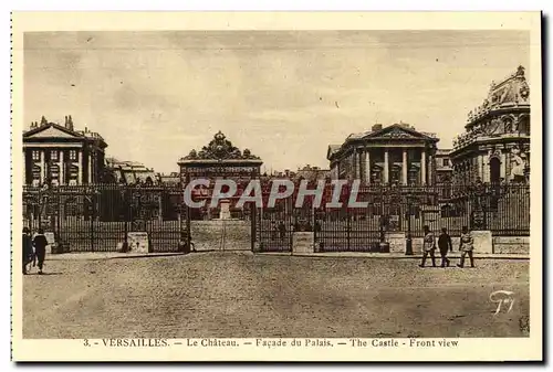 Ansichtskarte AK Versailles Le Chateau Facade Du Palais