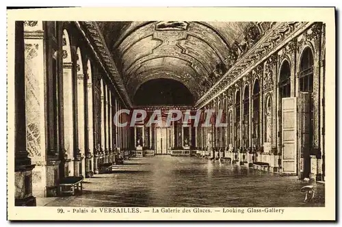 Cartes postales Versailles Le Chateau Galerie des Glaces Palais