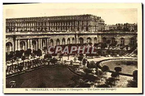 Cartes postales Versailles Le Chateau Et I'Orangerie