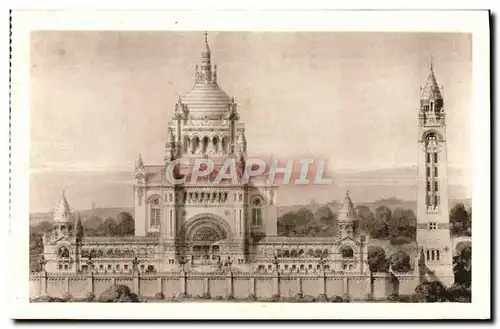 Cartes postales La Basilique De Lisieux Vue Generale du projet