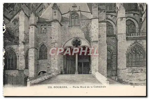 Cartes postales Bourges Porte Nord De La Cathedrale