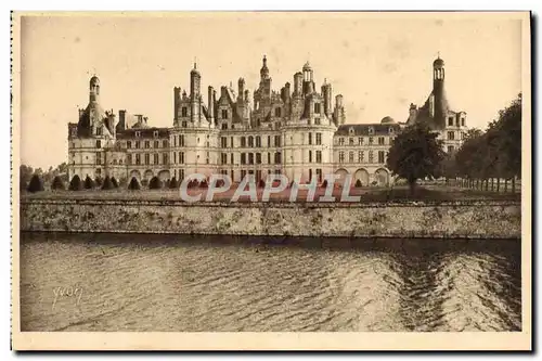 Cartes postales Chateaux De La Loire Chateau De Chambord Facade Nord