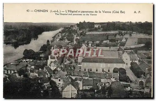 Cartes postales Chinon L&#39Hopital Et Panorama De La Vienne