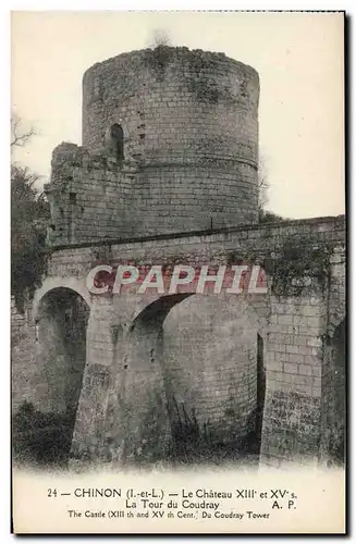 Cartes postales Chinon Le Chateau La Tour du Coudray